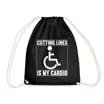 Personnes en fauteuil roulant Fauteuil roulant - Sac de sport léger - noir - Devant