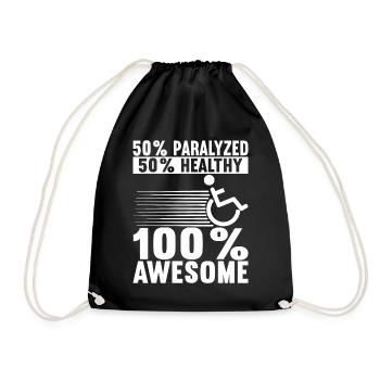 Personnes en fauteuil roulant Fauteuil roulant - Sac de sport léger - noir - Devant