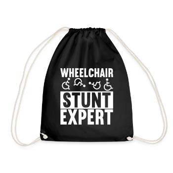 Personnes en fauteuil roulant Fauteuil roulant - Sac de sport léger - noir - Devant