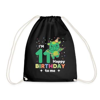 Dragon pour les 11 ans pour les enfants de onze ans - Sac de sport léger - noir - Devant