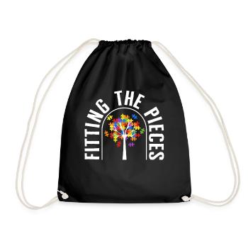 Chemise de famille, ajustement des pièces Tee, cadeau de famille - Sac de sport léger - noir - Devant