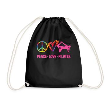 Pilates Instructor Teacher Tie Dye - Turnbeutel - Schwarz - Vorne