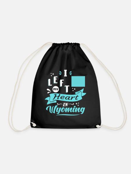 Wyoming Souvenir Liebe - Turnbeutel - Schwarz