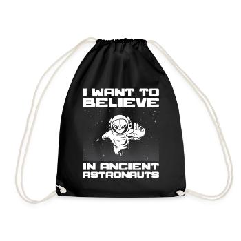 Théoricien de l’ancien astronaute Alien OVNI Croyant - Sac de sport léger - noir - Devant