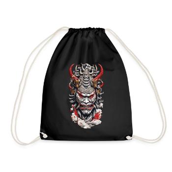 Esthétique Yokai Oni Ukiyo-e Démons japonais - Sac de sport léger - noir - Devant