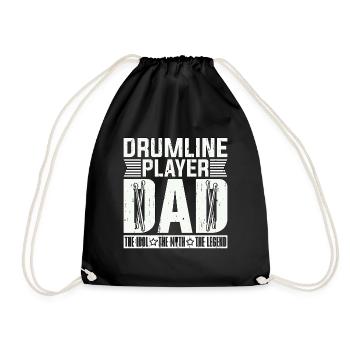 Drumline Player Dad The Idol The Myth The Drummer - Drawstring Bag - black - Front