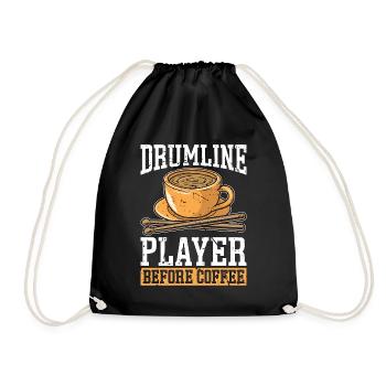 Joueur de batterie avant le batteur de café amateur de café - Sac de sport léger - noir - Devant