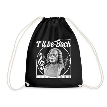 Chemise de musique, je serai Bach Tee, cadeau pour mélophile - Sac de sport léger - noir - Devant