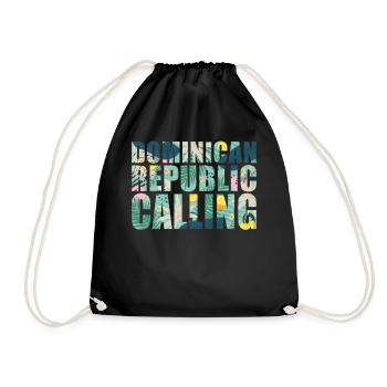 République dominicaine Souvenir Vacances - Sac de sport léger - noir - Devant