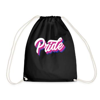 Proud Bisexual Gender Bisexuality - Drawstring Bag - black - Front