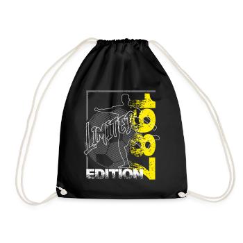 Limited Edition 1987 Limited Edition Fußball - Turnbeutel - Schwarz - Vorne
