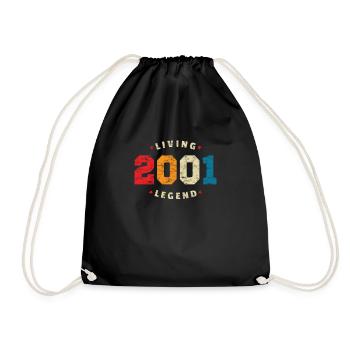 2001 Anniversaire Rétro Légende Vivante - Sac de sport léger - noir - Devant