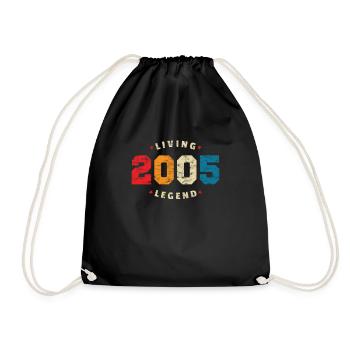 2005 Anniversaire Rétro Légende Vivante - Sac de sport léger - noir - Devant
