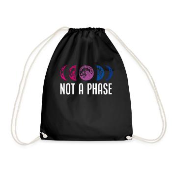 Bisexuell Phase - Turnbeutel - Schwarz - Vorne