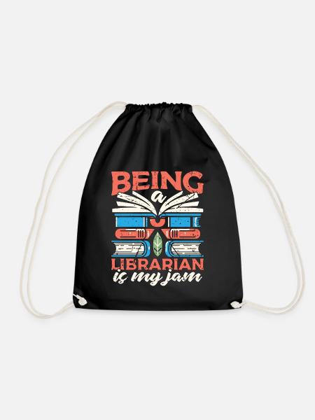 Librarian Being A Librarian Is My Jam Bookaholic - Turnbeutel - Schwarz