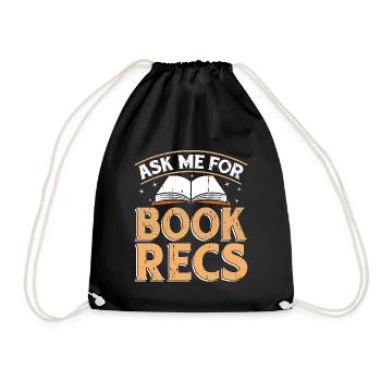 Librarian Ask Me For Book Recs Library Librarians - Turnbeutel - Schwarz - Vorne