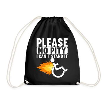 Personnes en fauteuil roulant Fauteuil roulant - Sac de sport léger - noir - Devant