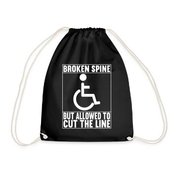 Personnes en fauteuil roulant Fauteuil roulant - Sac de sport léger - noir - Devant