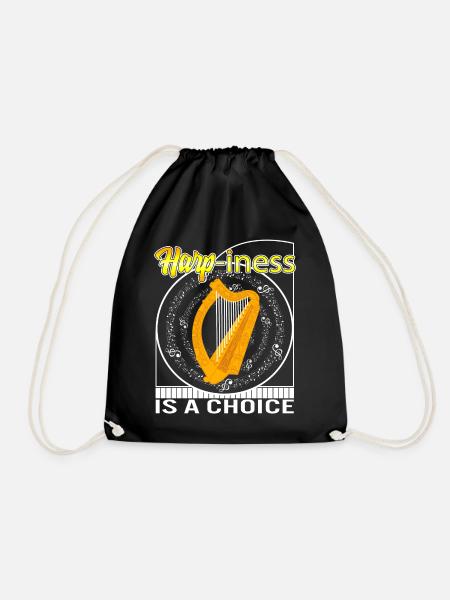 Chemise de harpe, harp-iness est un Tee-shirt de choix, cadeau pour - Sac de sport léger - noir