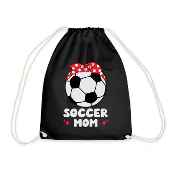 Soccer Mom - Drawstring Bag - black - Front