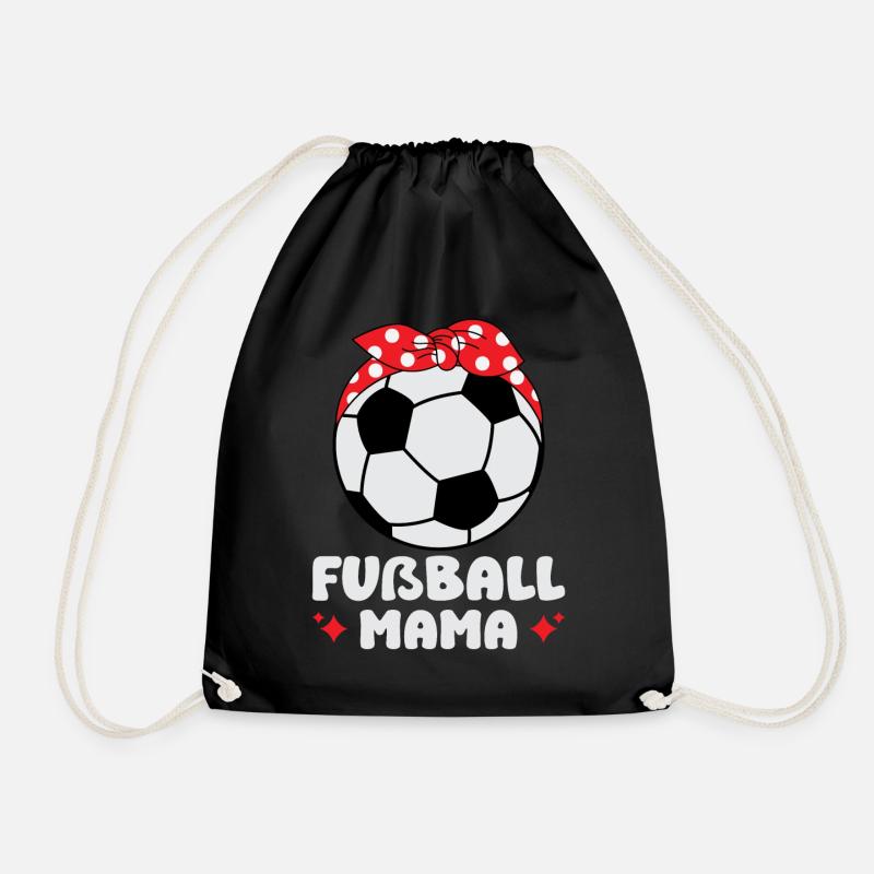 Fußball Mama - Turnbeutel - Schwarz