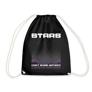 Les étoiles d’observation des étoiles brillent d’obscurité - Sac de sport léger - noir - Devant