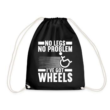 Personnes en fauteuil roulant Fauteuil roulant - Sac de sport léger - noir - Devant