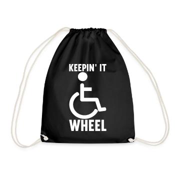Personnes en fauteuil roulant Fauteuil roulant - Sac de sport léger - noir - Devant