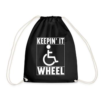 Personnes en fauteuil roulant Fauteuil roulant - Sac de sport léger - noir - Devant