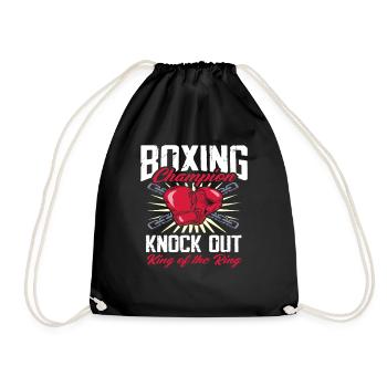 Boxe, Arts martiaux, Gant de boxe, Boxeur - Sac de sport léger - noir - Devant