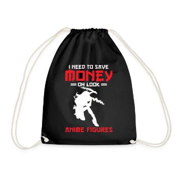 Anime Figures Collector - Drawstring Bag - black - Front