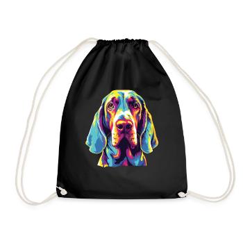 Aquarelle colorée Bracco Italiano - Sac de sport léger - noir - Devant