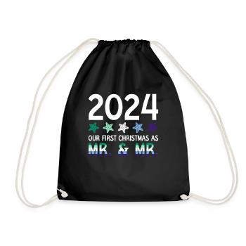 2024 Notre premier Noël en tant que M. et M. Homo-E - Sac de sport léger - noir - Devant