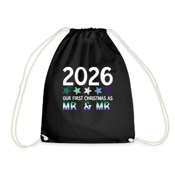 2026 Notre premier Noël en tant que M. et M. Homo-E - Sac de sport léger - noir - Devant