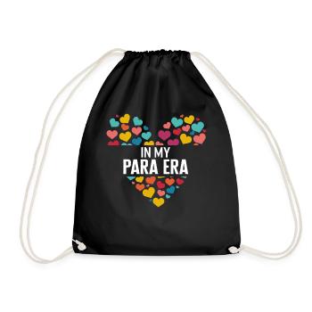 Para-Profi-Shirt, in meinen Herzen der Para-Ära - Turnbeutel - Schwarz - Vorne