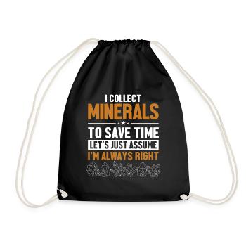 Minéraux Supposons que j’aie raison Géologue Minéral - Sac de sport léger - noir - Devant