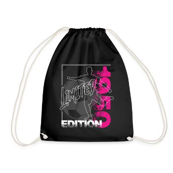 Limited Edition 1950 Limited Edition Fußball - Turnbeutel - Schwarz - Vorne