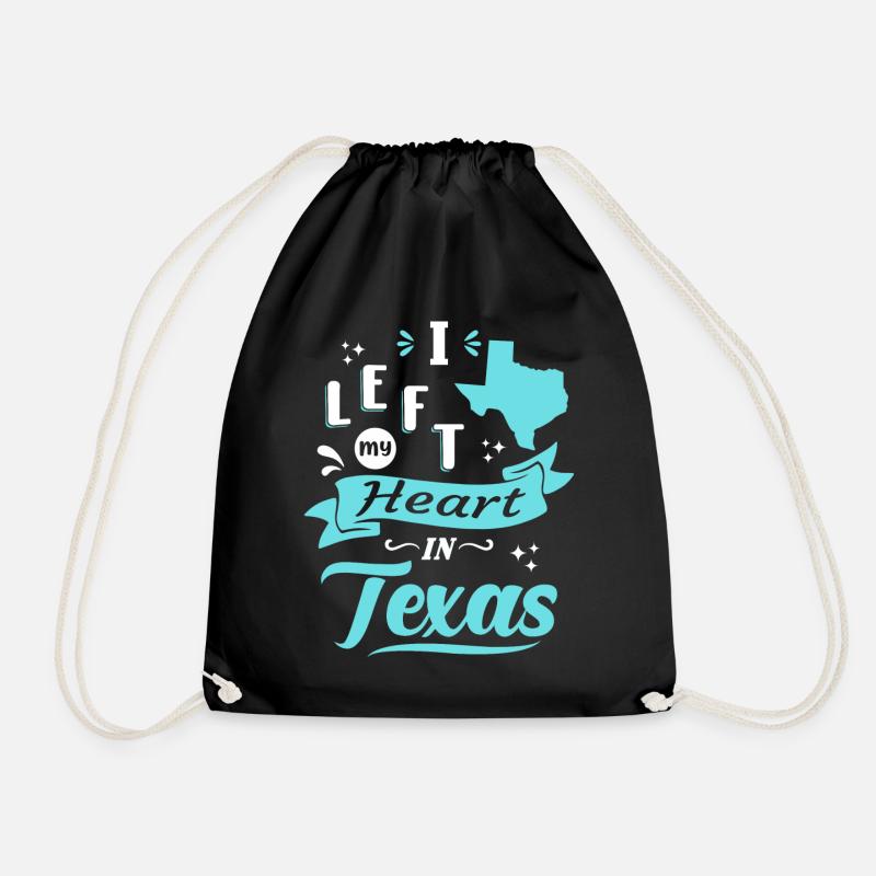 Texas Souvenir Liebe - Turnbeutel - Schwarz