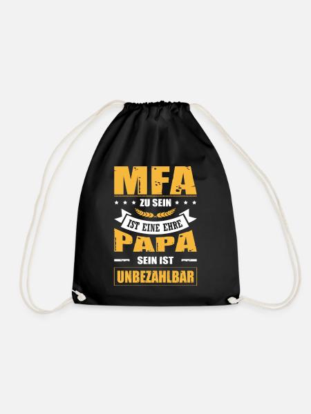 MFA Zu Sein Ist Eine Ehre Papa Sein Unbezahlbar - Turnbeutel - Schwarz