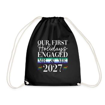 Premières vacances fiancées M. et M. 2027 Gays High - Sac de sport léger - noir - Devant