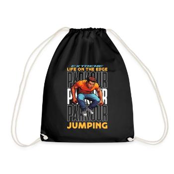 Parkour Extreme Life On The Edge Amateur de Freerunning - Sac de sport léger - noir - Devant
