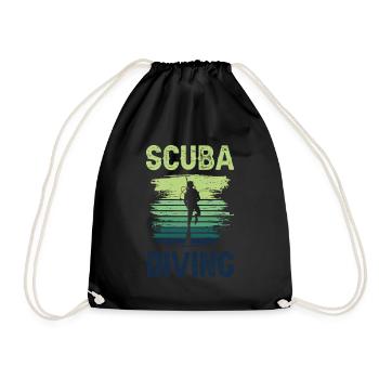 Scuba Diving for a Scuba Diver - Drawstring Bag - black - Front