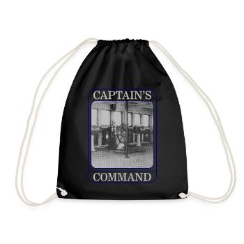 Chemise du Titanic, tee-shirt de commandement du capitaine, cadeau pour - Sac de sport léger - noir - Devant