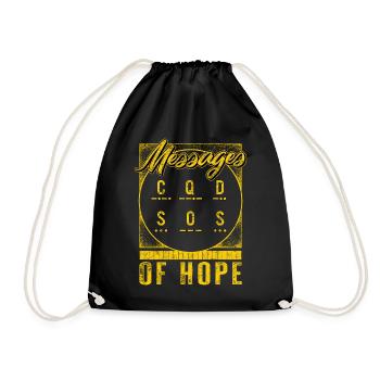 Titanic-Hemd, T-Shirt mit Botschaften der Hoffnung, Geschenk für - Turnbeutel - Schwarz - Vorne