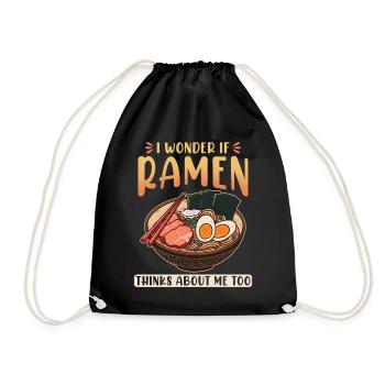Ramen Lover Japanese Cuisine Asian Food Soup Ramen - Drawstring Bag - black - Front