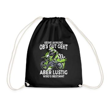 Je ne sais pas si ça va se passer, mais ça va être du motocross - Sac de sport léger - noir - Devant