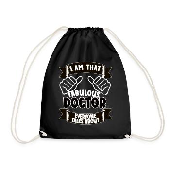 Docteur Drôle Dicton Cadeau - Sac de sport léger - noir - Devant