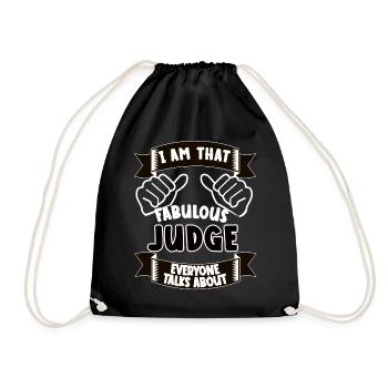 Juge drôle dicton idée cadeau - Sac de sport léger - noir - Devant