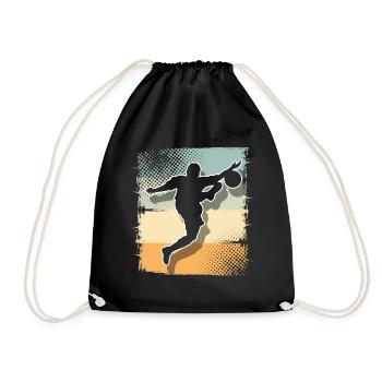 Joueurs de football - Sac de sport léger - noir - Devant