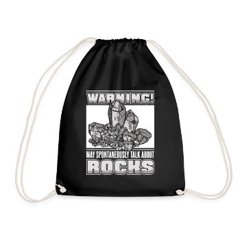 peut parler spontanément de roches minérales - Sac de sport léger - noir - Devant
